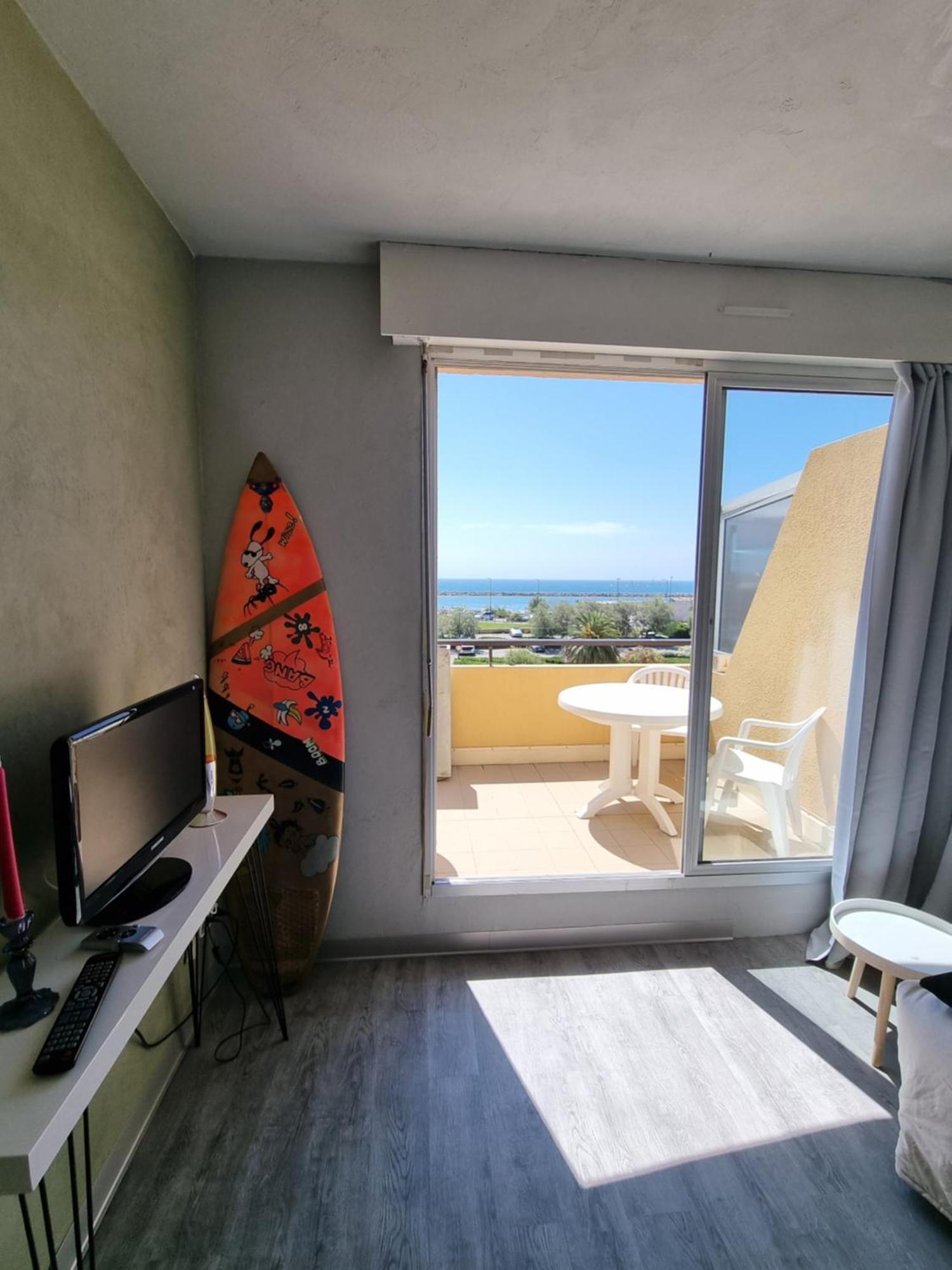 Appartement Sete Vue Mer Linge Fourni Extérieur photo